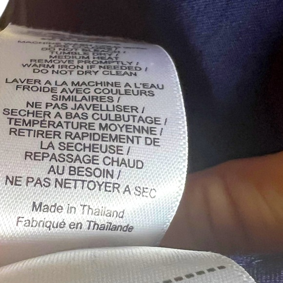 UNTUCKit brand womens shirt dress in navy blue button up and tie waist size 8 - Picture 8 of 8